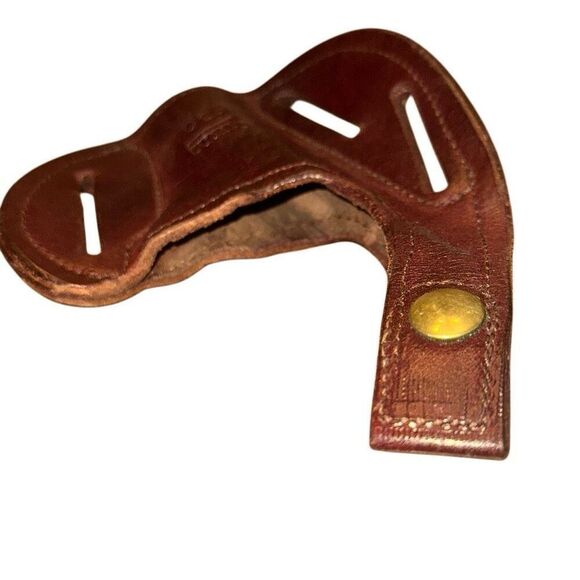 Vintage STRONG brand leather holster- button closure detailed 930, 68 brown - Picture 4 of 6